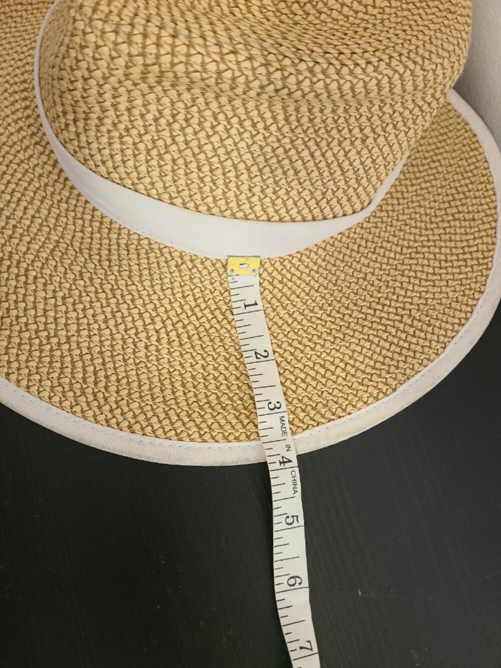 Eric Javits Fedora Visor Sun Crest UV Protected 2-in-1 Hat Tan White - Picture 5 of 8
